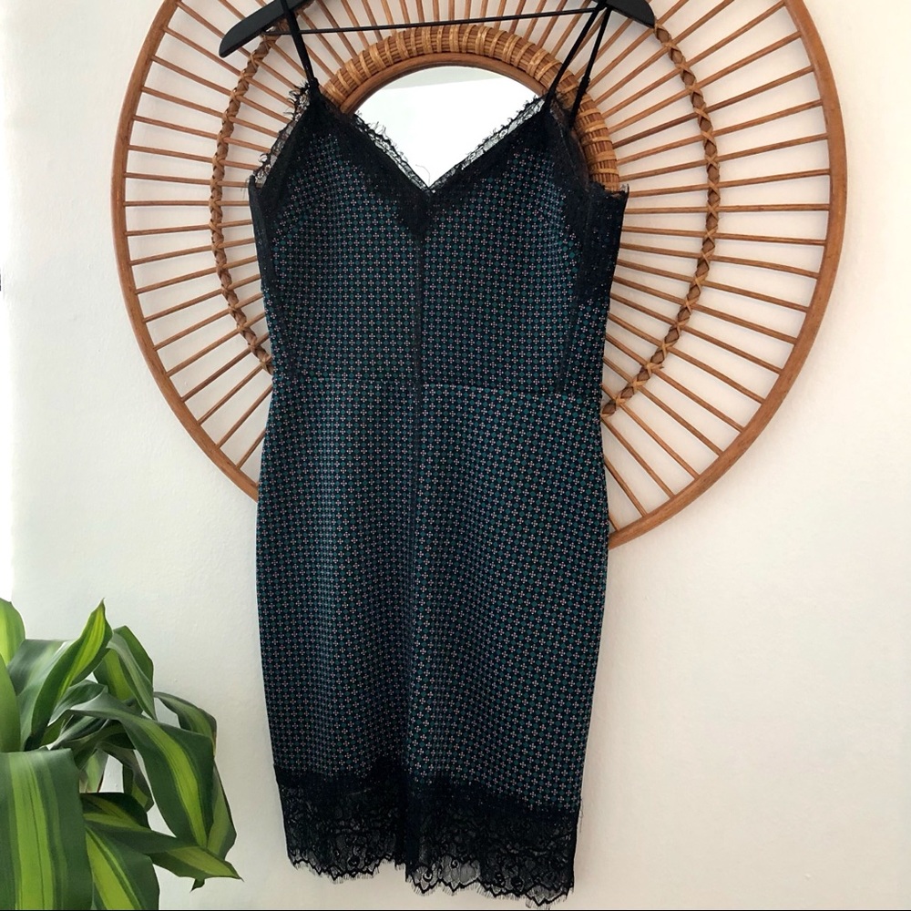 Zara Cocktail Dress with Lace Accents